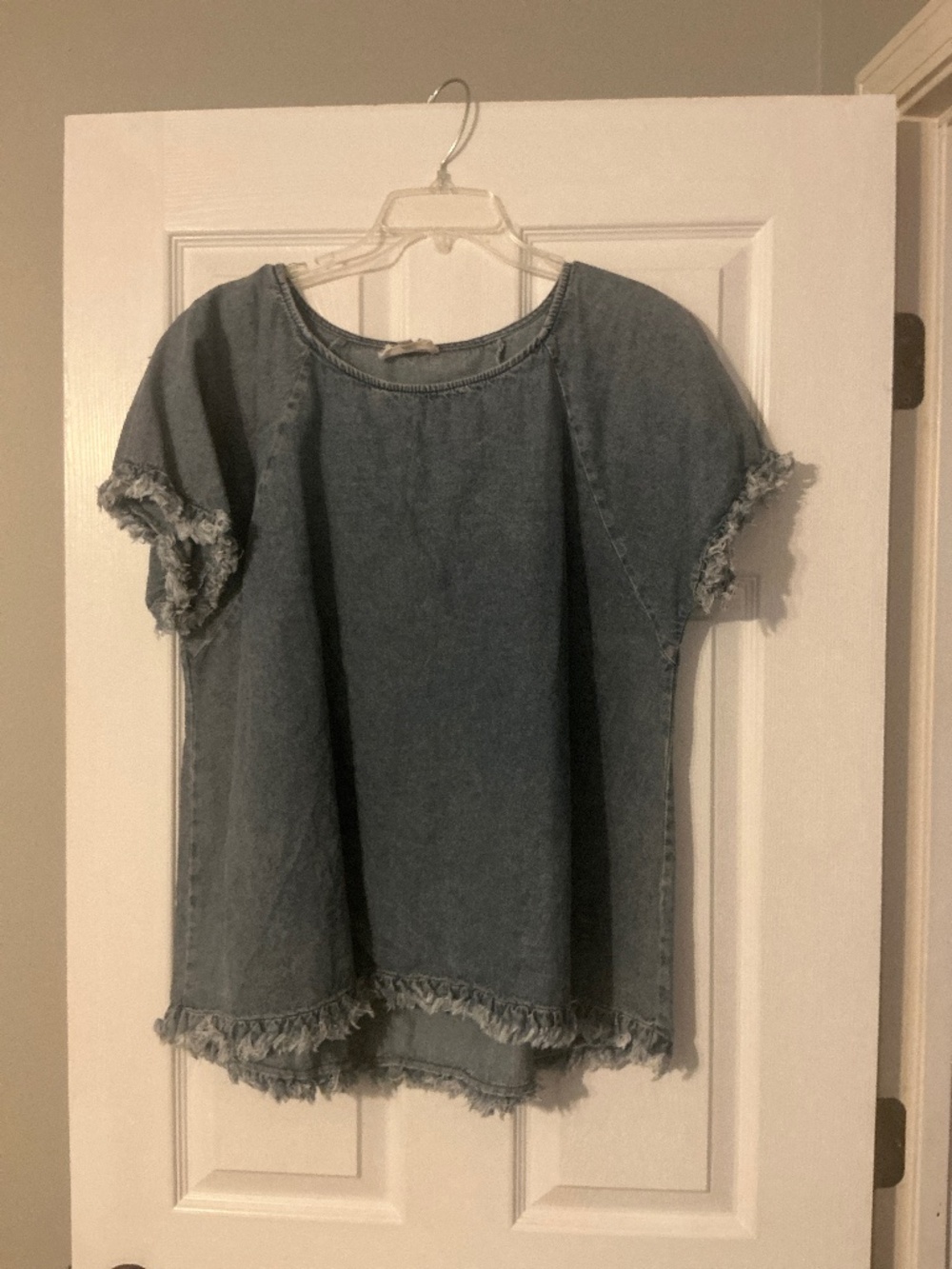 Umgee, XL, Blue Denim Shirt